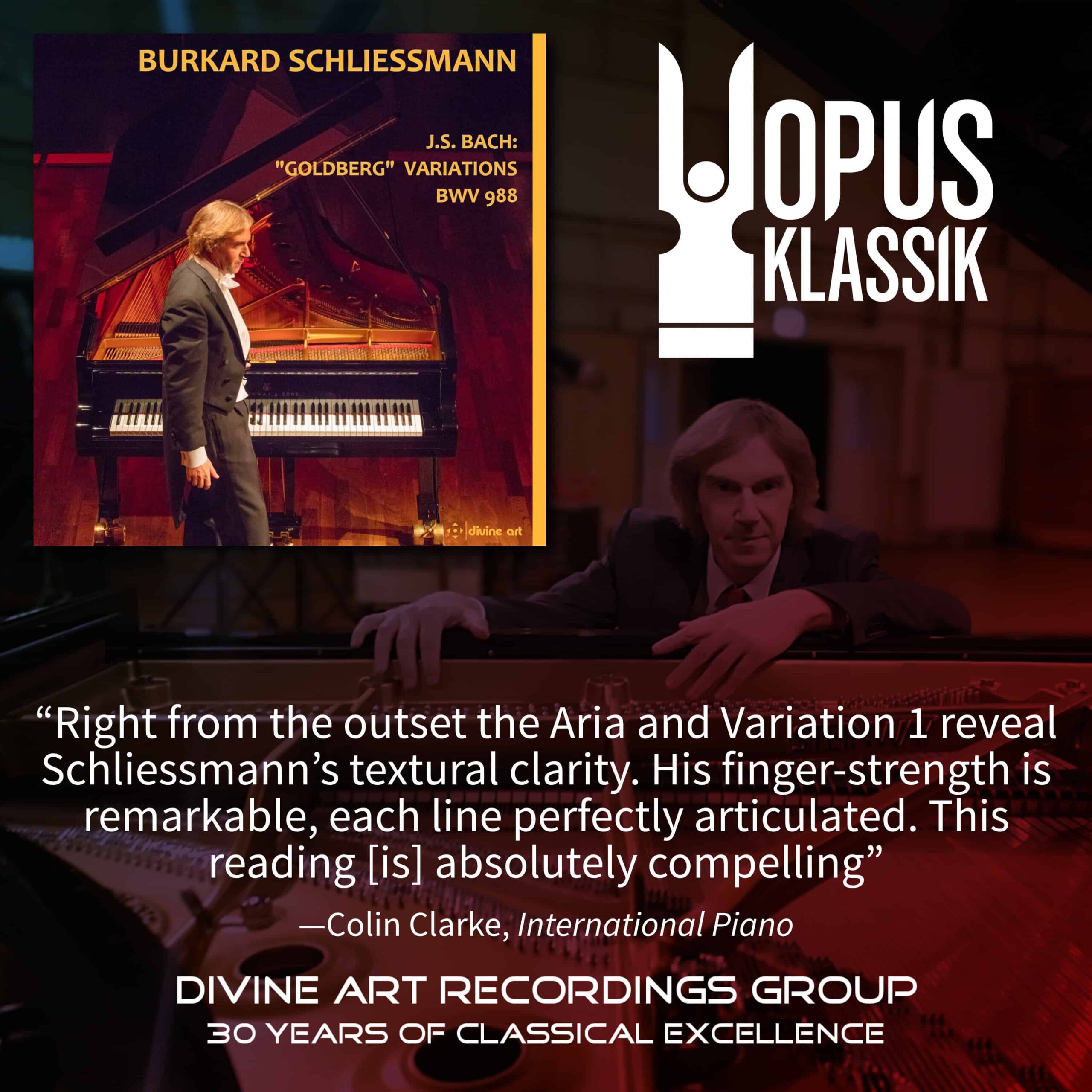 Burkard Schliessmann Opus Klassik Award 2023 Nominations