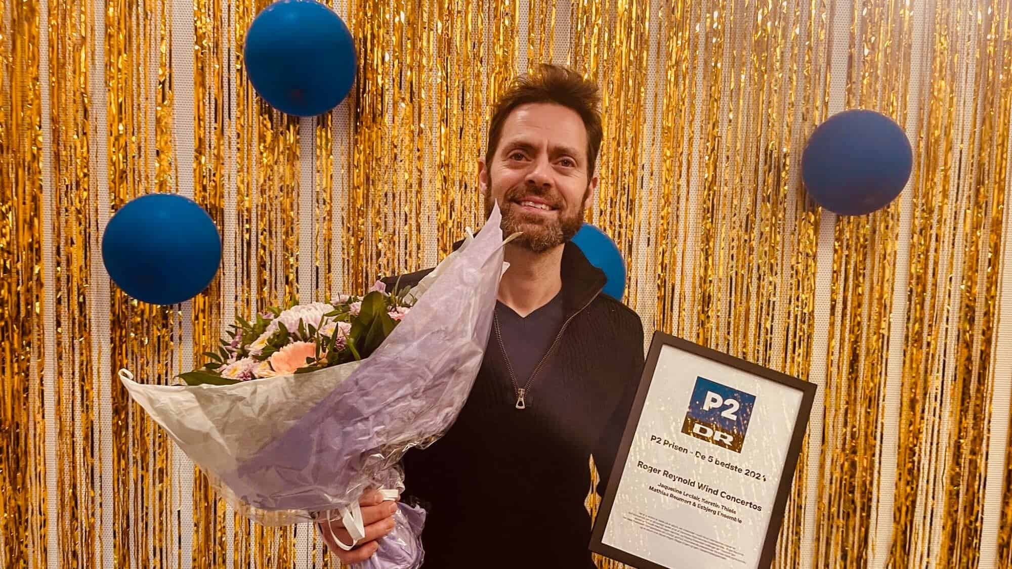 Mathias Reumert receives P2 DR award