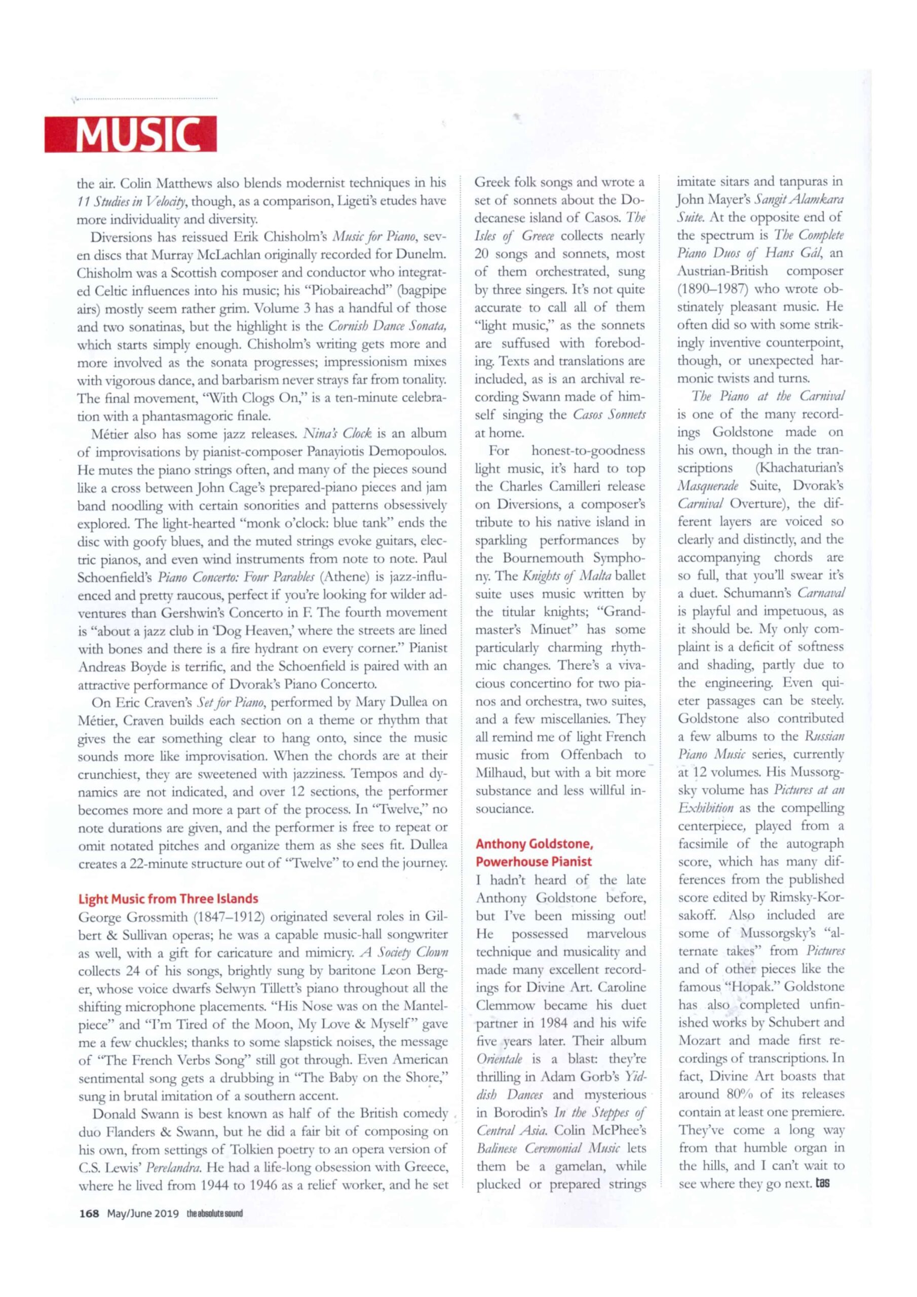 The Absolute Sound on Divine Art Recordings Page 3