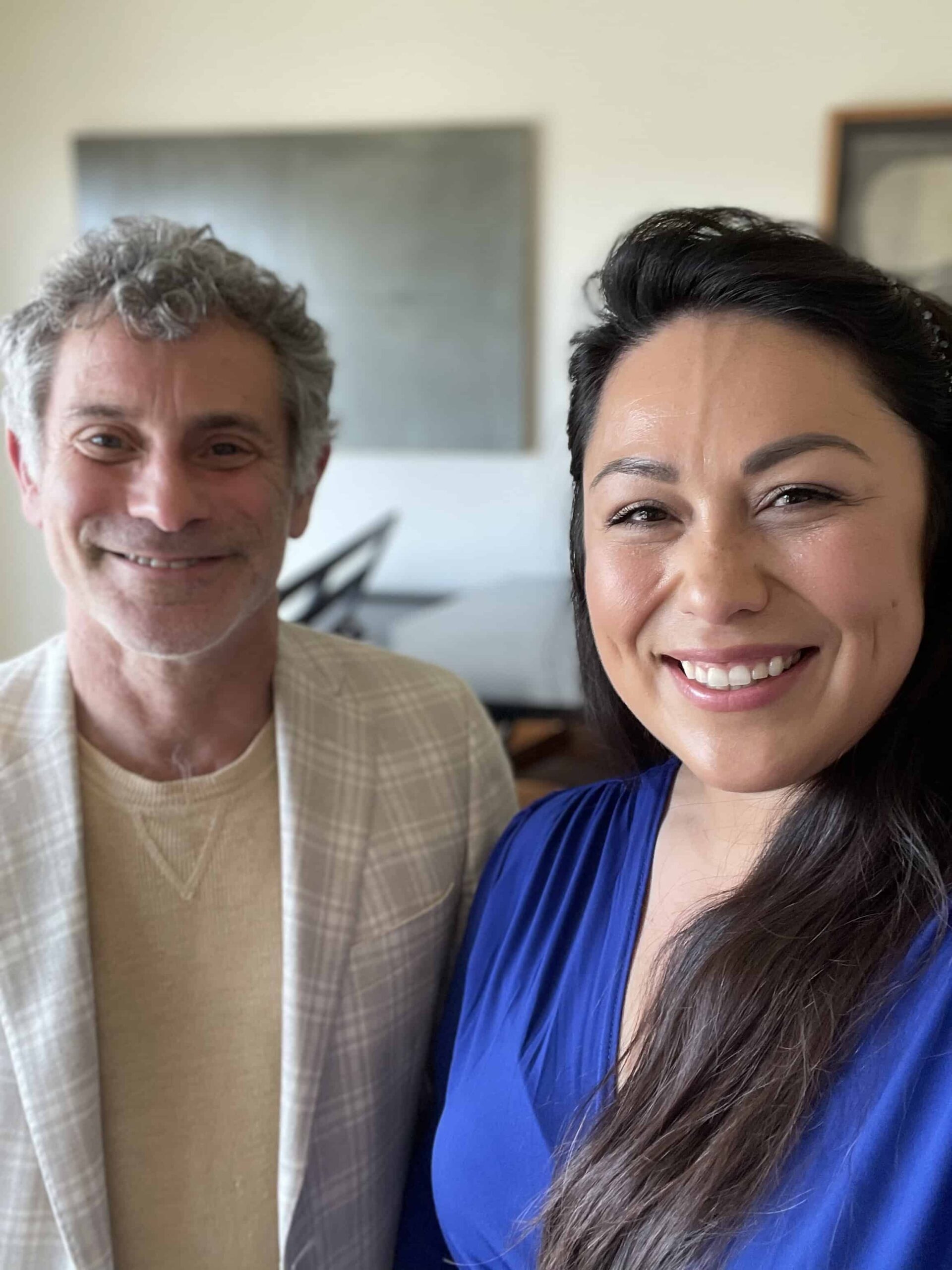 Esther Rayo and Peter Grünberg